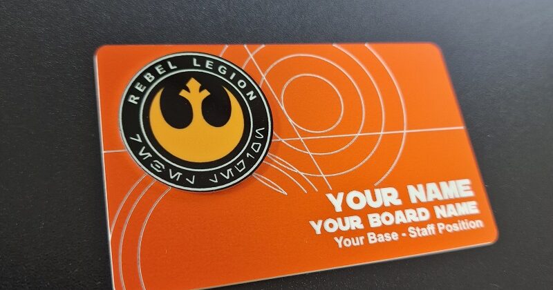 The Rebel Legion ID badge logo is now full colour metal